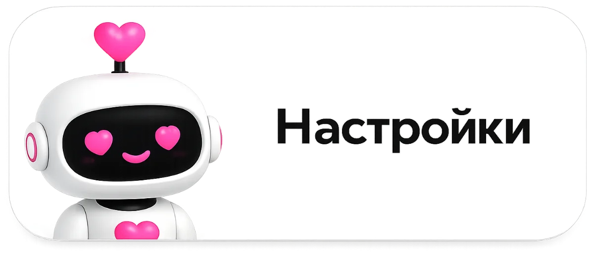 Настройки анонимного общения в боте Flirty